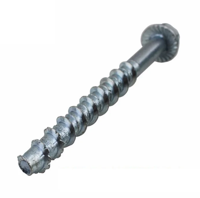 12150mm 10b21 White Galvanized Concrete Masonry Screw Anchor Buy Galvanized Steel Screw 