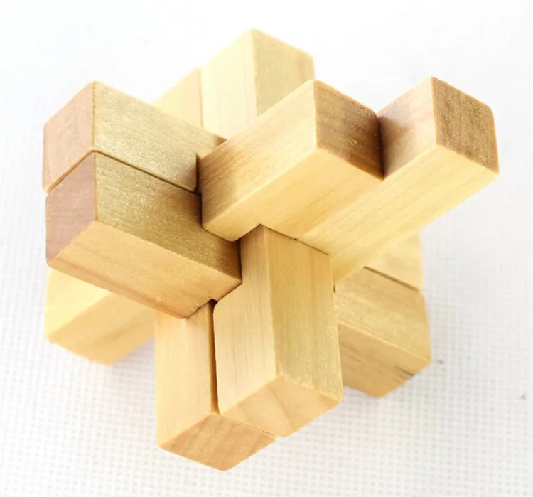 puzzle wooden toys diy wooden brain teaser