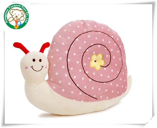 Colorful animal plush toy snail cute stuffed toys