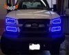 Color changing angel eyes LED halo rings SMD5050 headlight kit for 2005 chevy silverado