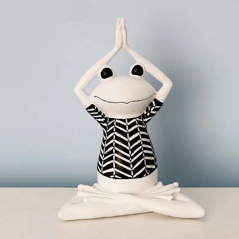 yoga frog figurine