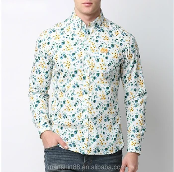 Latest Shirts  Pattern  For Men Fancy Flower  Shirt  Men Buy 