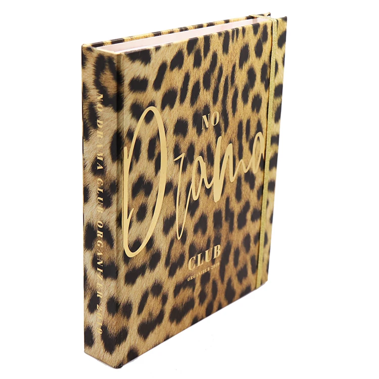 Oem Hardcover Gold Spiral Binding Notebook Paper Custom Print On Demand