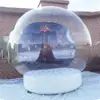 Free shipping! DS Custom Transparent castle trampoline human size giant inflatable christmas snow globe