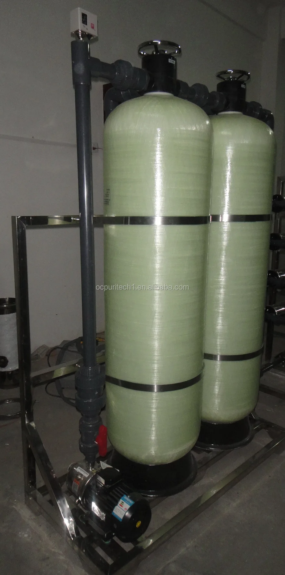FRP / SUS304 material industrial use sand filter carbon filter