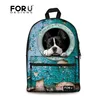 Different Models big zipper canvas backpack blank for man,cute 3d dog backpack for hiking