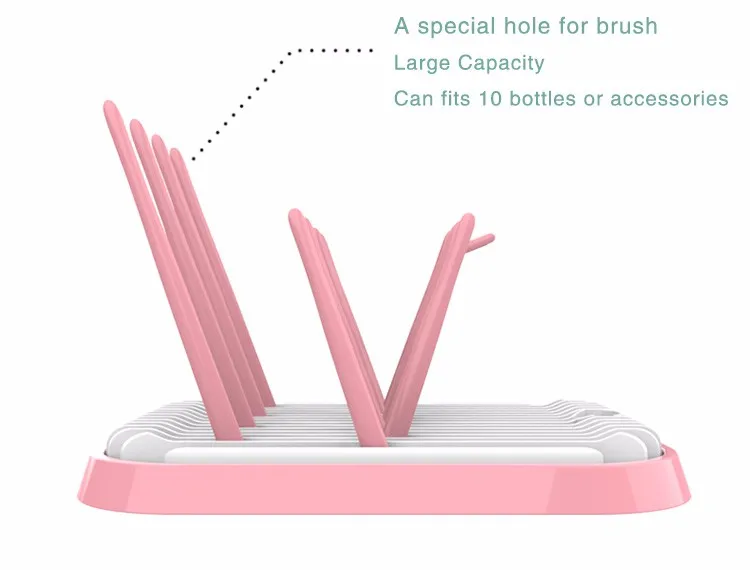 Oem Bpa Free Plastic Storage Holders & Racks Foldable Baby Bottle