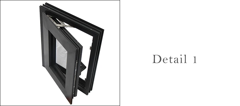 Factory supply aluminum side hung square casement windows in china