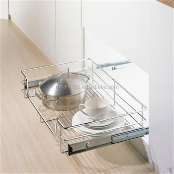 Metal Kitchen Cabinet Pull Out Wire Stove Drawer Basket Buy