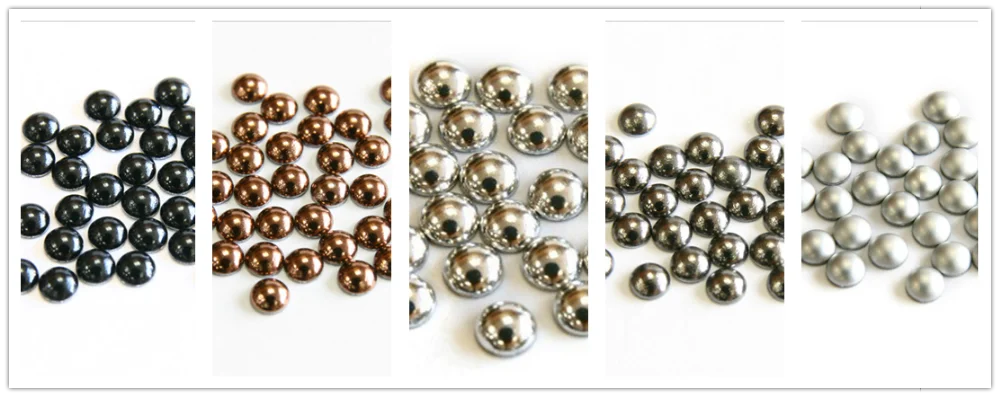 2mm-8mm Aluminum Heat Transfer, Hotfix Lead Free Studs, Hotfix Half Round Pearls with Aluminums