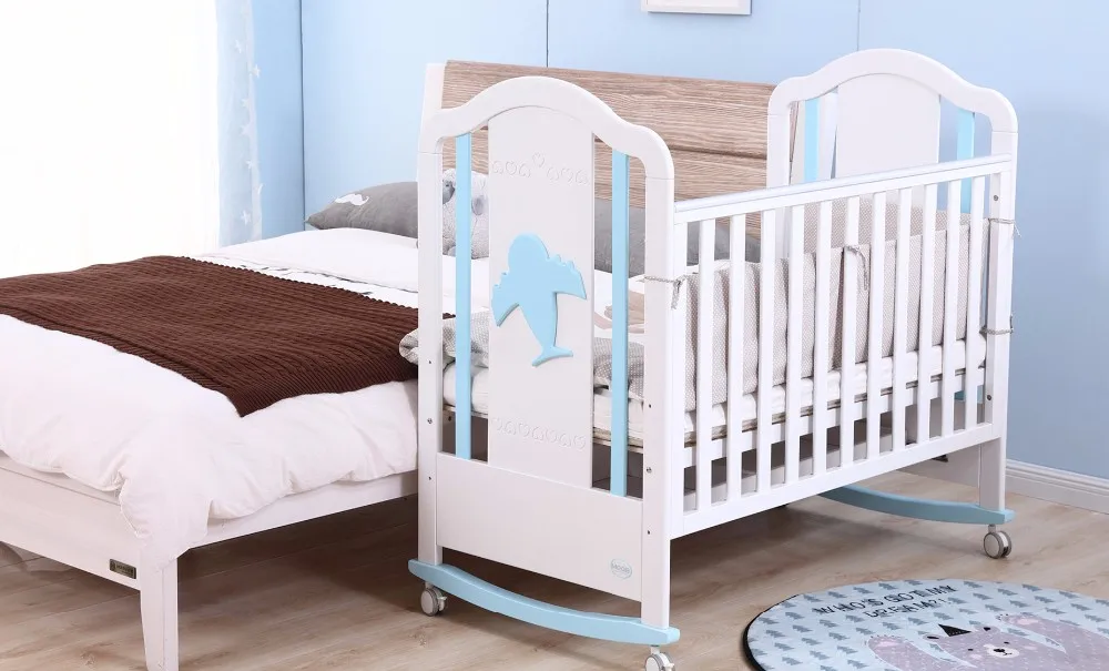 Baby Crib With Wheels Good Price Cot Healthy Baby's Bed Buy Baby Crib,Cot,Good Price Product