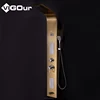 bathroom smart shower wall panel body massage spray shower faucet set with digital display