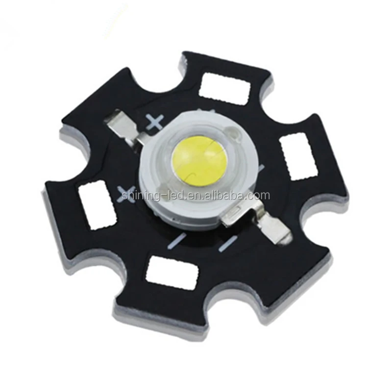 Shen zhen Factory Good Quality White 6000k 6500k 3W High Power LED with Heatsink Star PCB