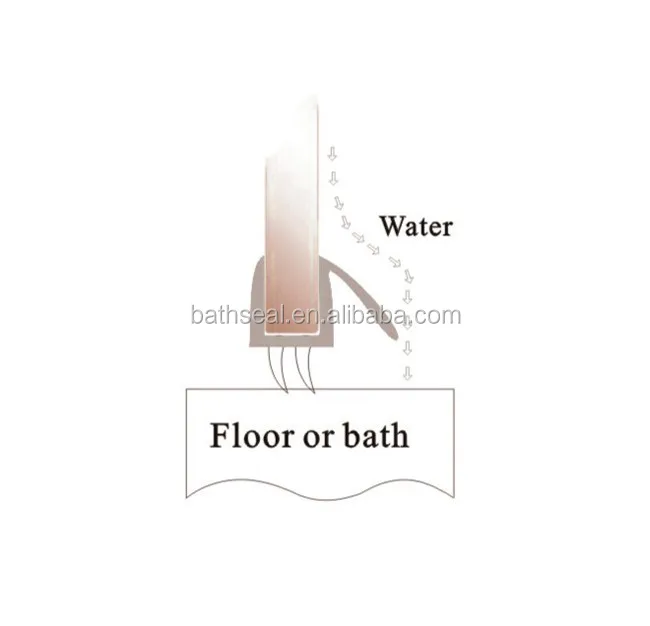 12mm glass frameless glass shower door seal strip-5