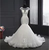 2019 Spring New Luxury Lace Backless Skinny Temperament Mermaid Wedding Dress FLOWERS Bridal Gown
