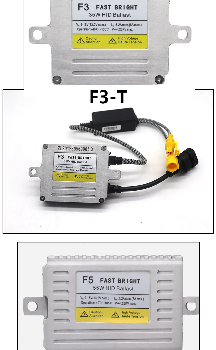2020 Wholesale Dlt Ballast F3 F5 F7 X35 X55 35w 55w 75w Canbus Hid