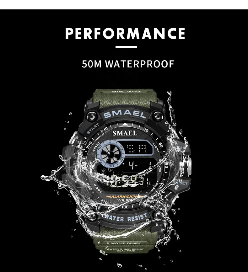 cool new style Smael 8010 wrist watch digital watch