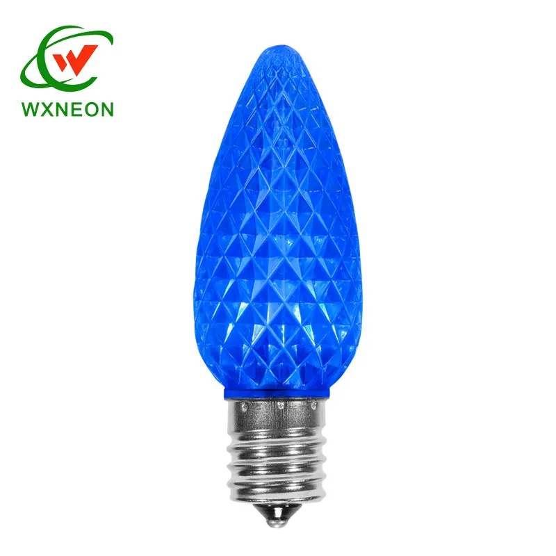 0.5W 0.8W Replacement Christmas Tree Decor Blue Color C7 C9 LED Bulb