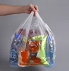 custom logo printing hdpe ldpe plastic bag H0T755 embossing clear handle bag