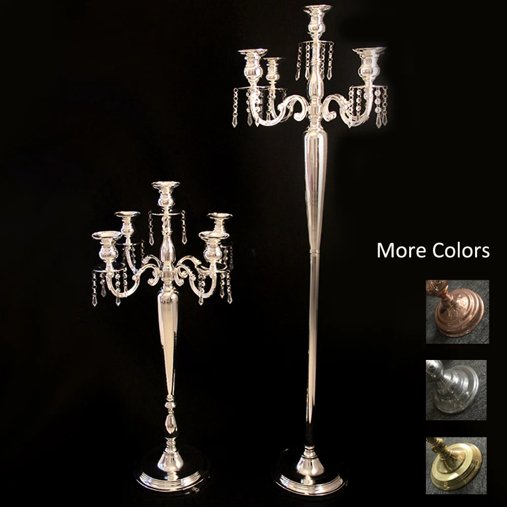 Zt00540 Hot Sale Wedding Cheap Silver Metal Tall Candelabras Buy Tall Candelabras,Tall Floor