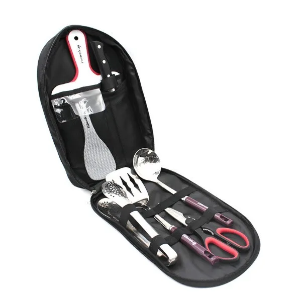Portable Kitchen Utensil Travel Bag Camp Kitchenware Set Buy Kitchen