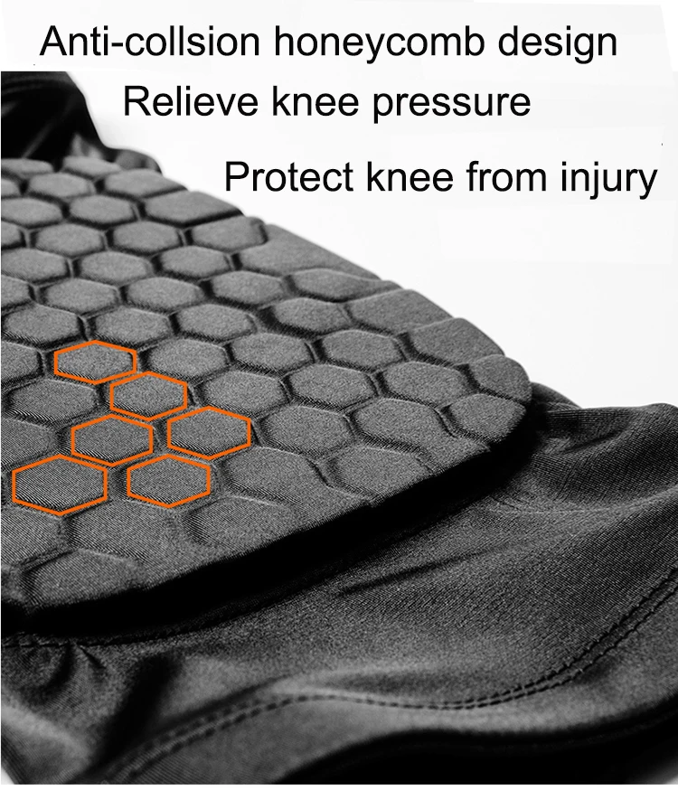 Breathable Short Shockproof Honeycomb knee pads Knee Leg Brace Padded Compression Leg Sleeve