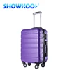 2018 New arrival Fashion matt surface cross Horizontal stripe unique design ABS cheap stock 3pcs/set Travel Trolley Luggage Sets
