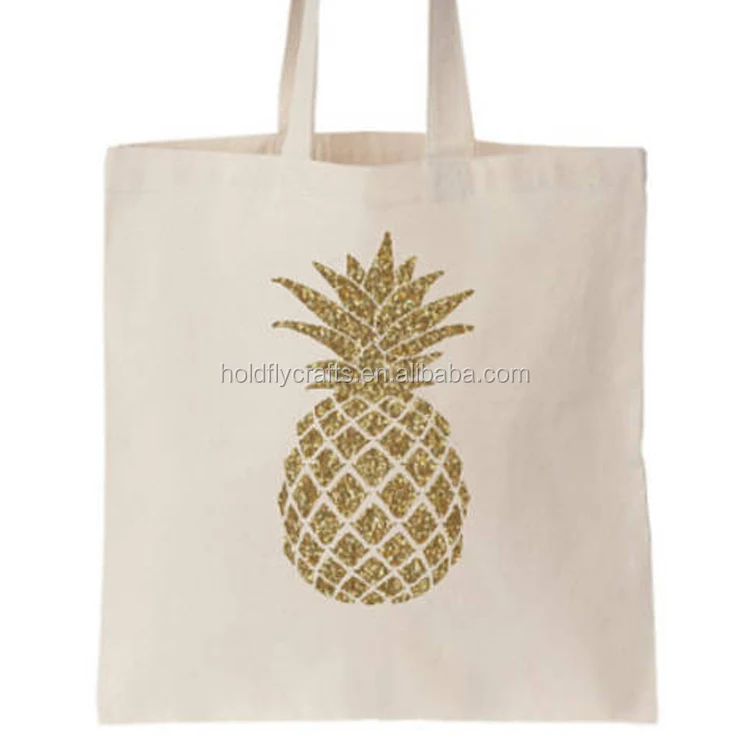 gold canvas tote bag