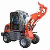 0.8 Ton Mini Front Wheel Loader with Floating Function snow blade