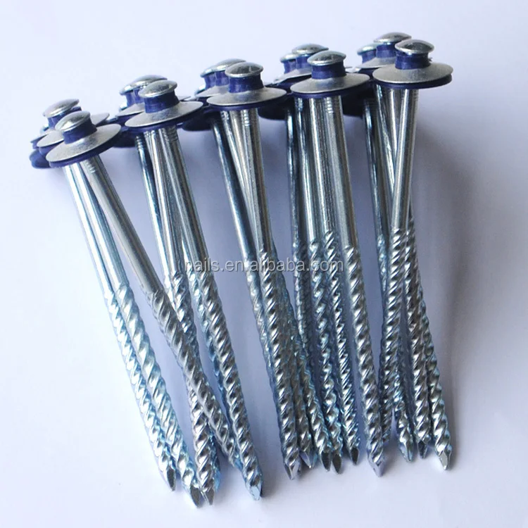 Roofing Screw Nails With Plastic Caps - Buy Roofing Screw Nails With ...