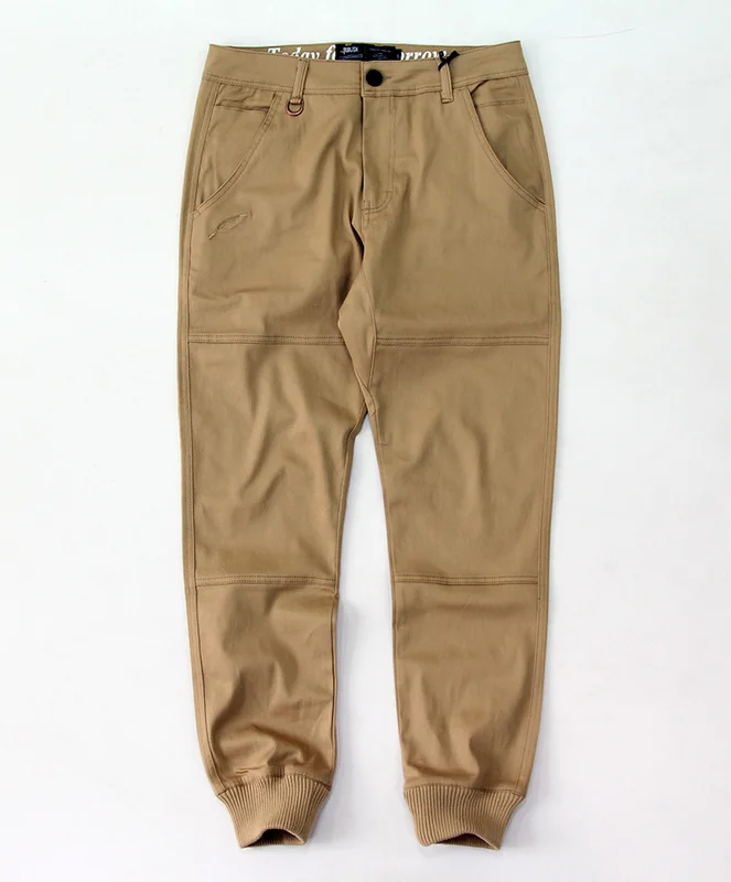 black khaki jogger pants