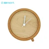 Round simple small wooden clock making modern wood clock