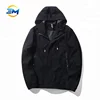 Wholesale cheap stock plain zipper black bamboo jacket for men