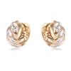 95915 xuping two tone accessories earrings, cheap earrings made in china, ear rings for women