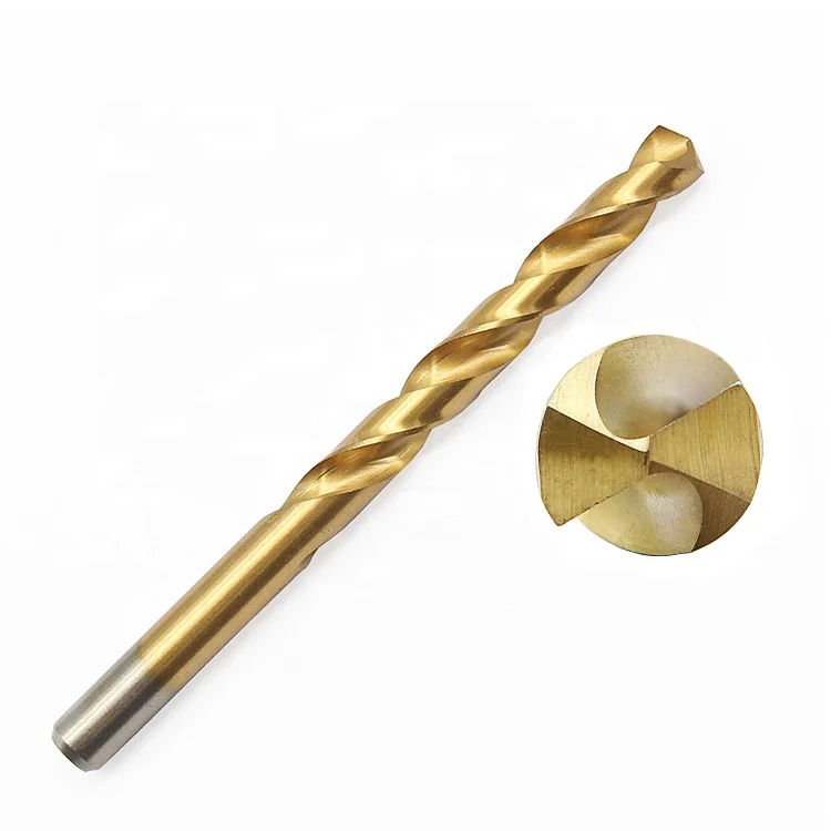 Din338 Straight Shank Titanium Coated Twist Drill Bits For Stainless Steel Drilling Buy Twist