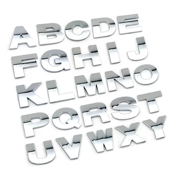 Oem Service Accessories Adhesive Chrome Auto Car Letters - Buy Adhesive ...