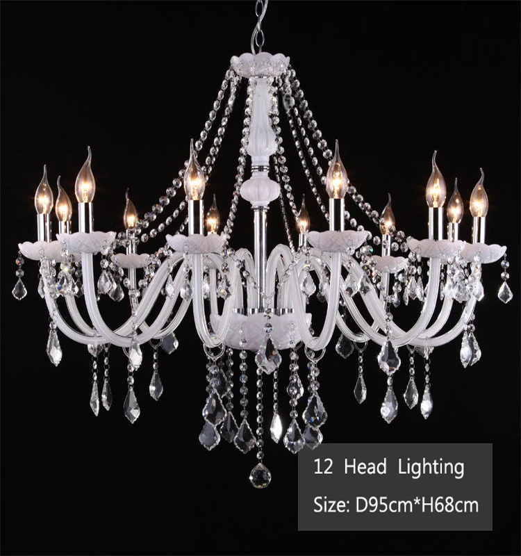 European modern  clear crystal pendant light fixture led chandelier lamps
