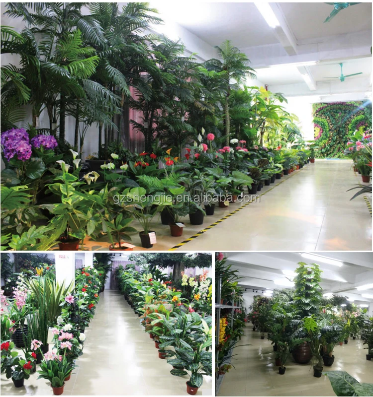 Factory Wholesale Artificial Outdoor Decorative Metal Palm Trees For