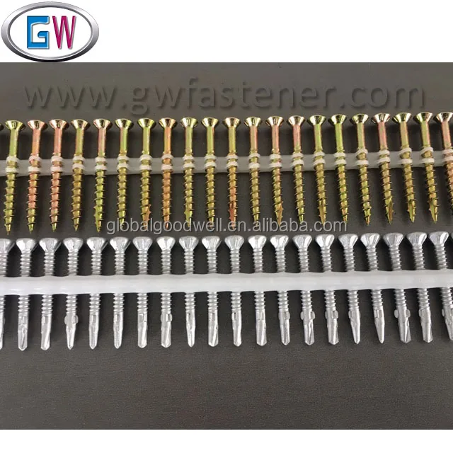 Quick Drive Screw Collated Strip Screw Flat Countersunk Head Square