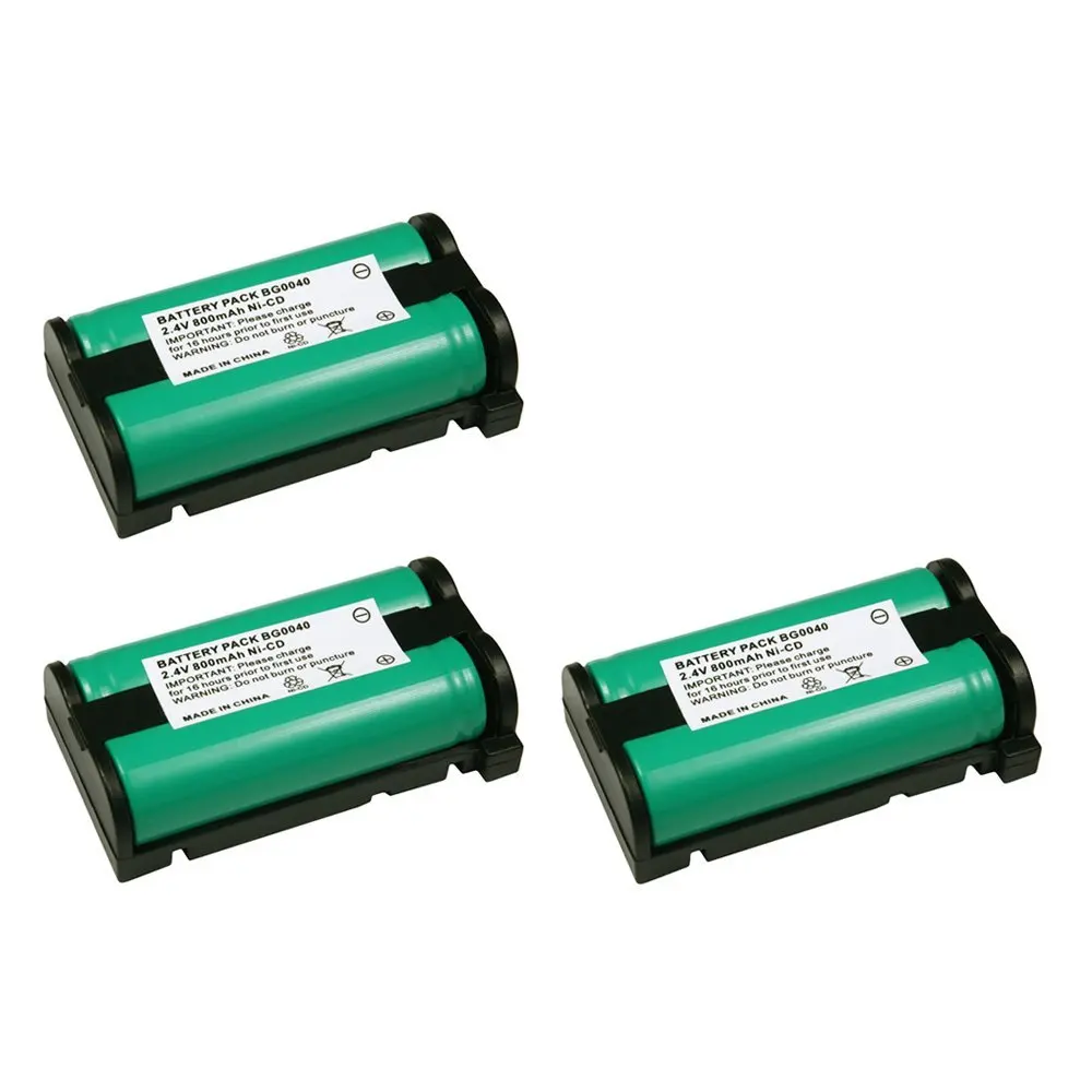 3 Pack Fenzer Replacement Cordless Phone Rechargeable Battery for Panasonic HHR-P513 HHR-P513A HHR-P513A1B HRR-P513A1B KX0TG2208 KX-TG2208B KX-TG2208W KX-TG2214 KX-TG2214B KX-TG2214S KX-TG2214W