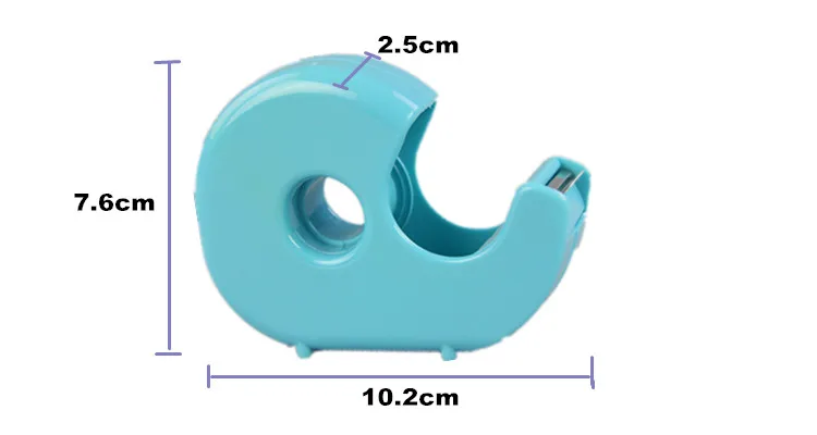 snail shape plastic mini tape dispenser