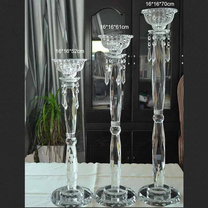 tall glass candlestick holders