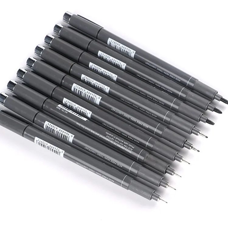 High Quality 12 Pcs/set Fineliner Color Pens Fine Tip Pens Fine Line ...