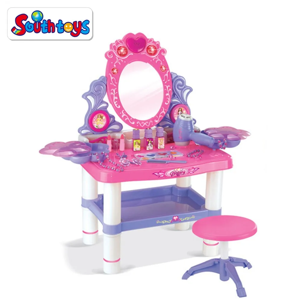 Kids Pretend Play Vanity Beauty Play Kit Castle Dressing Makeup Table