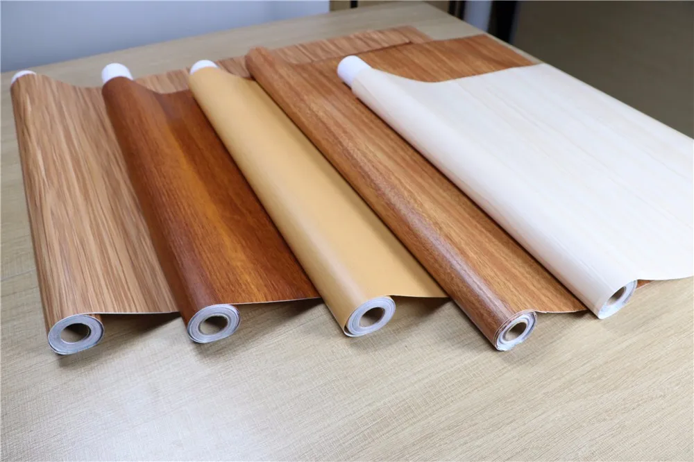 Foshan Decorative Pvc Vinyl Wood Grain Lamination Film For Furniture