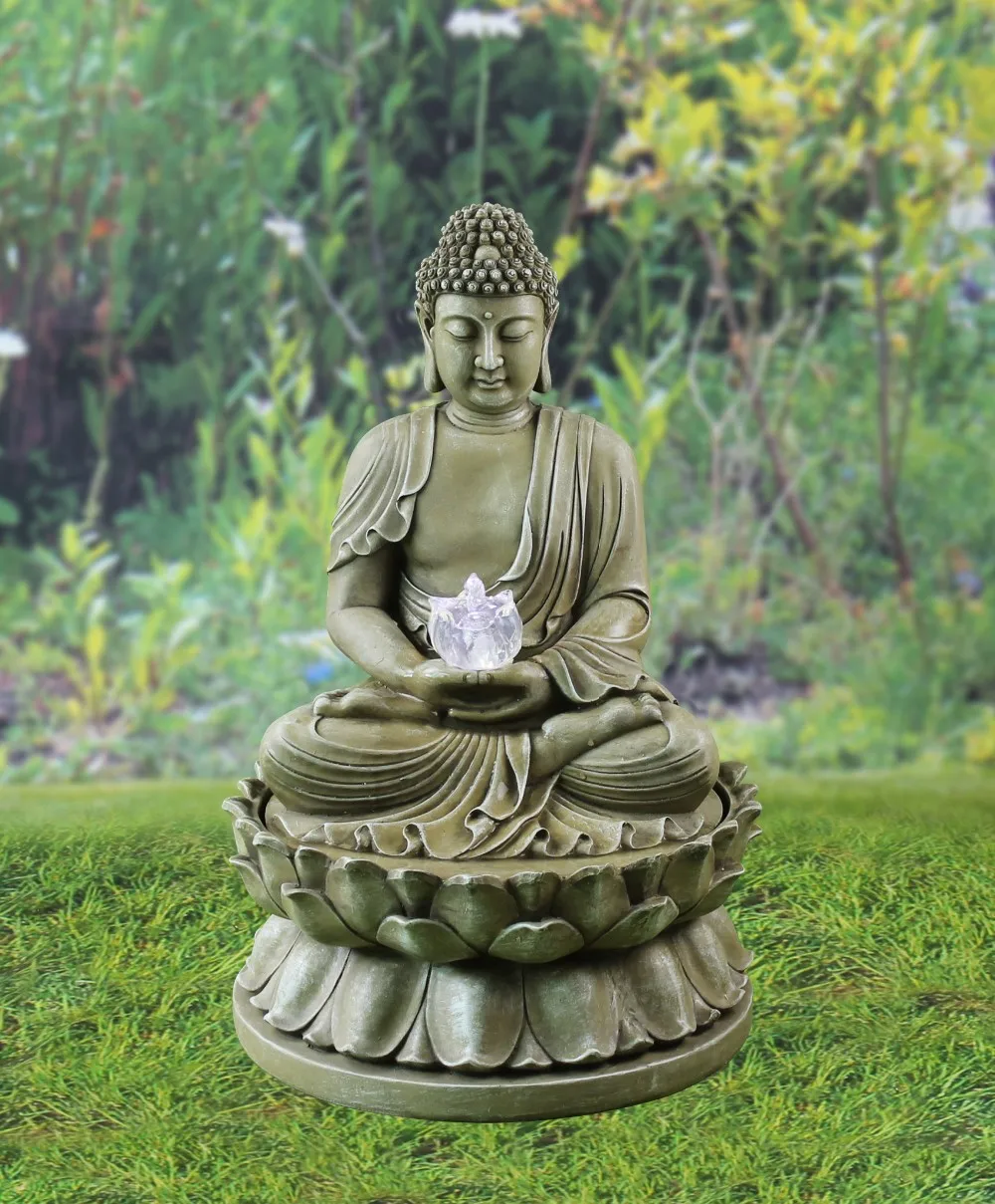 F821a2 Outdoor Buddha Statue Water Fountain With Pots Buy Buddha Statue Water Fountain,Large