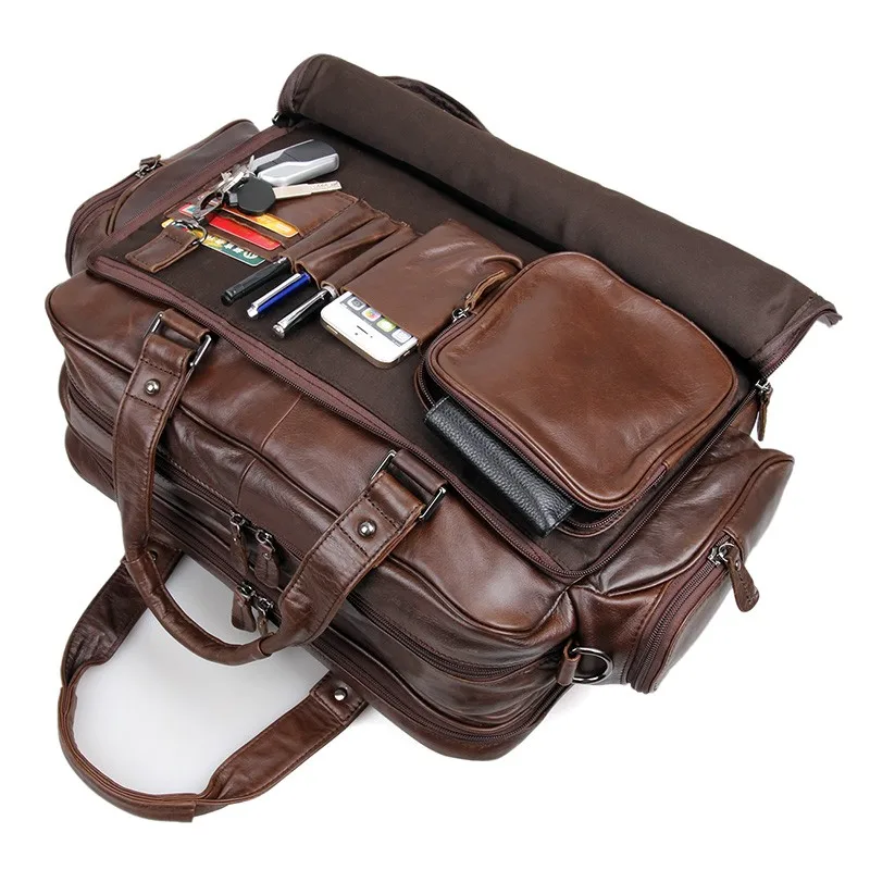 Guarantee High Quality Genuine Leather Laptop Luggage Bag For Man ...