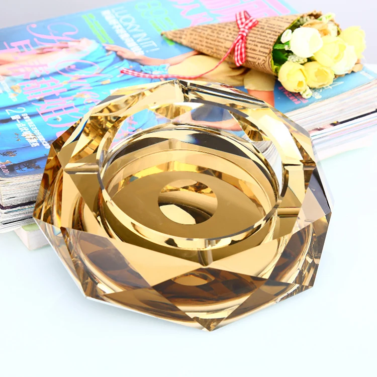 High Quality Octagonal Car Cigar Ashtray Crystal Glass Ashtray Buy Crystal Ashtray,Crystal