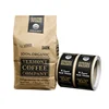 Factory Price Custom Waterproof Strong Adhesive Drink Tea Vinyl Sticker Labels For Coffee Bags