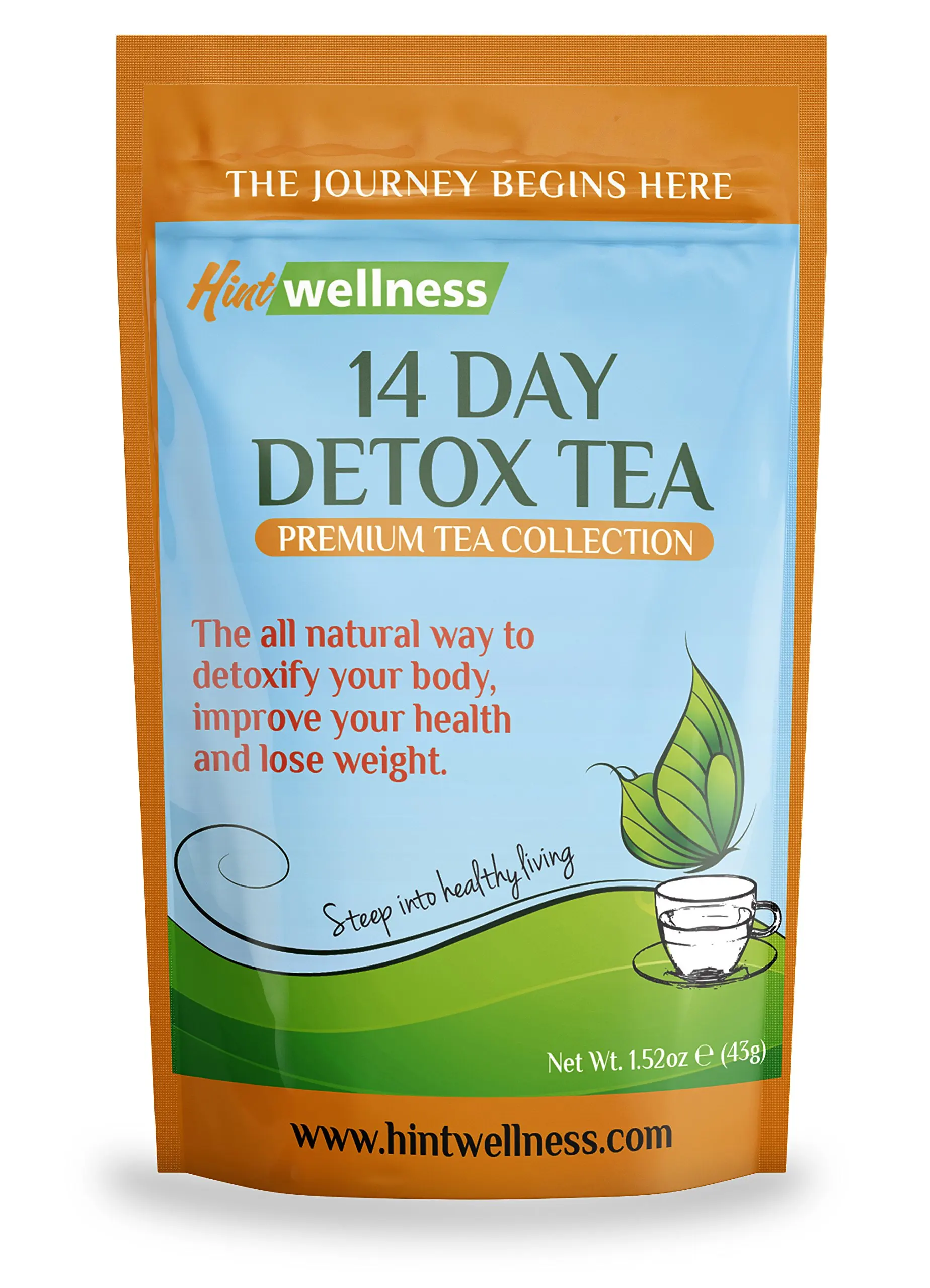Buy 14-Day Detox Tea by Hint Wellness (43g) - Skinny Tea Detox and Body
